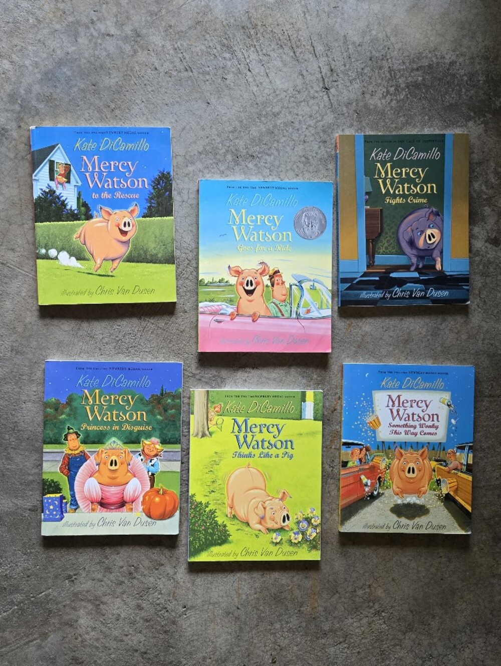 Mercy Watson Book Set 1-6 Kids Illustrated Chapter Book Series
